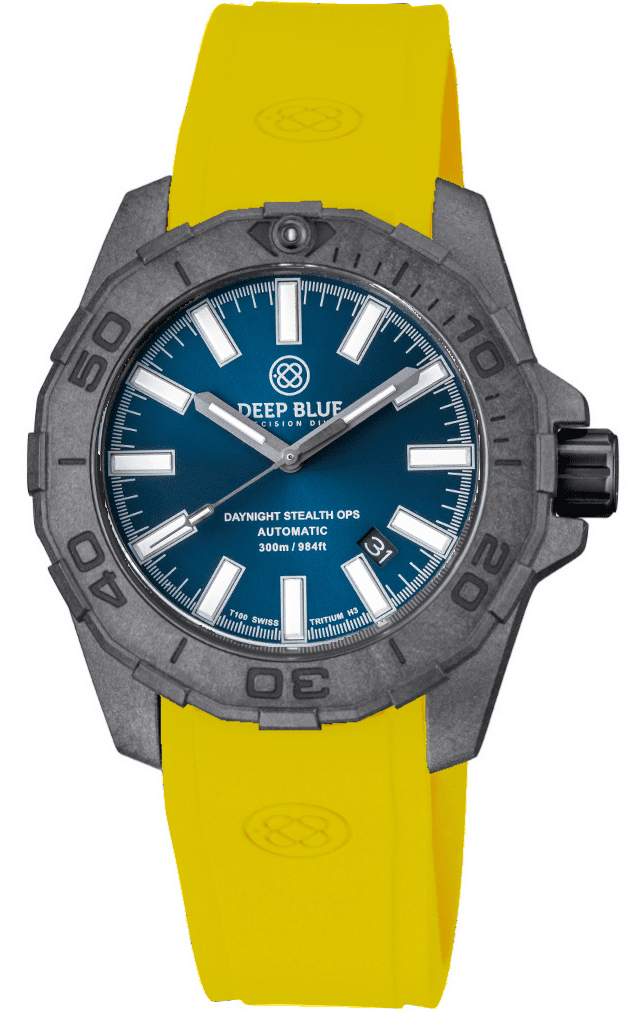 Custom Fit Yellow Silicon Strap DB Logo