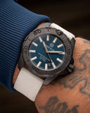 Daynight Stealth Ops Carbon Case Dark Blue Dial � Blue /Yellow Flat Tritium Tubes Automatic Watch Screw Down Crown