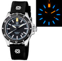 Daynight Mil T100 Tritium Blue Flat Tubes- Black Dial
