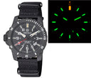 Daynight Titanium PVD Black Case - Tritium T-100 Quartz Lefty Diver