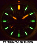 Daynight Titanium PVD Black Case - Tritium T-100 Quartz Lefty Diver