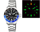 Daynight 45 Tritdiver T-100 Automatic Black/blue Bezel- Black Dial