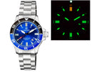 Daynight 45 Tritdiver T-100 Automatic Black/blue Bezel- Dark Blue Dial