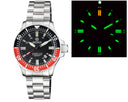 Daynight 45 Tritdiver T-100 Automatic Black/red Bezel- Black Dial
