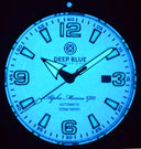 Deep Blue 42mm Alpha Marine 500 Diver White/blue