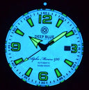 Deep Blue 42mm Alpha Marine 500 Diver White/Green