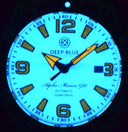Deep Blue 42mm Alpha Marine 500 Diver White/orange