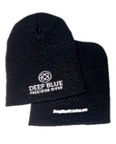 Deep Blue Acrylic Beanie Winter Cap