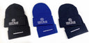 Deep Blue Acrylic Ski Cap Fold Over Design