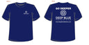 Deep Blue T Shirts 100 % Cotton - Navy Color -Glows In The Dark