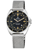 Deep Star 1000 Expedition Swiss Automatic Black Ceramic Bezel - Black Vintage Dial Bracelet