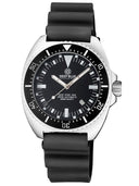 Deep Star 1000 Expedition Swiss Automatic Black Ceramic Bezel - Black White Dial Strap