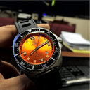 Deep Star 1000 Swiss Automatic Strap– Diver Orange