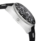 Deep Star 1000 Vintage Swiss Automatic Black Ceramic Bezel - Black Orange Dial Strap