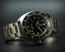 Deep Star 1000 Vintage Swiss Automatic Black Ceramic Bezel - Black Vintage Dial Strap