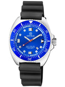 Deep Star 1000 Vintage Swiss Automatic Blue Ceramic Bezel - Blue Dial Strap