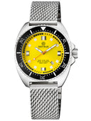 Deep Star 1000 Vintage Swiss Automatic Black Ceramic Bezel - Yellow Dial Bracelet