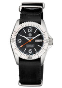 Defender 1000 40mm Automatic SS Case Black Dial Strap