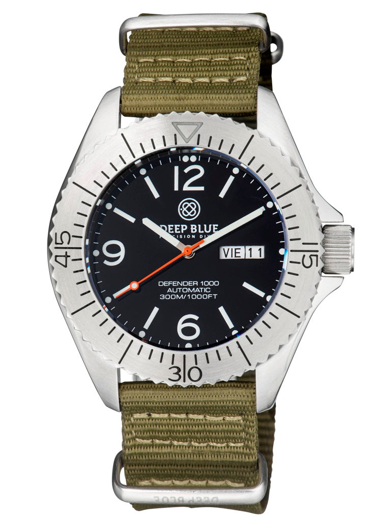 Olive 2Pc Nylon Zuto Strap With SS Hardware
