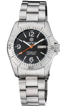 Defender 1000 40mm Automatic SS Case Black Dial Bracelet