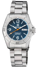 Defender 1000 40mm Automatic SS Case Dark Blue Matte Dial Bracelet