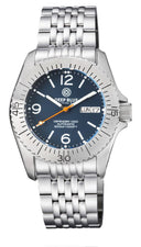 Defender 1000 40mm Automatic SS Case Dark Blue Matte Dial Bracelet