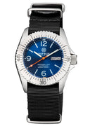 Defender 1000 40mm Automatic SS Case Dark Blue Sunray Dial Strap