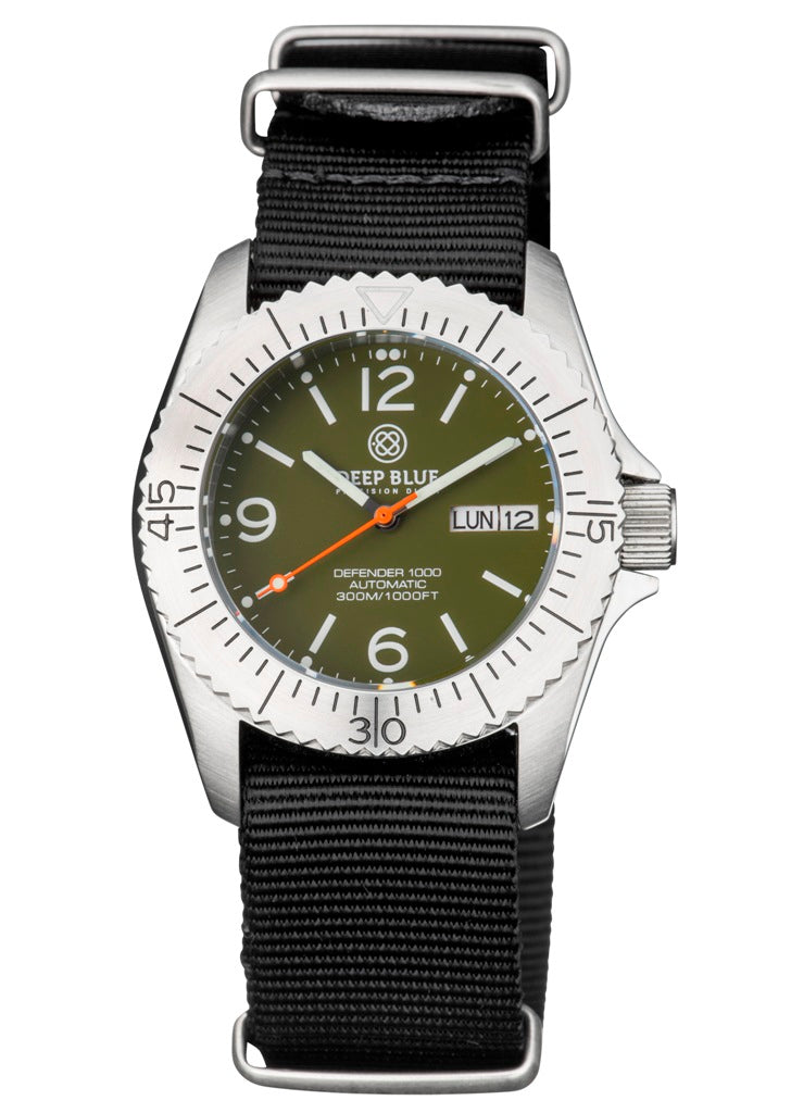 Black 1Pc Nylon NATO Strap With SS Hardware