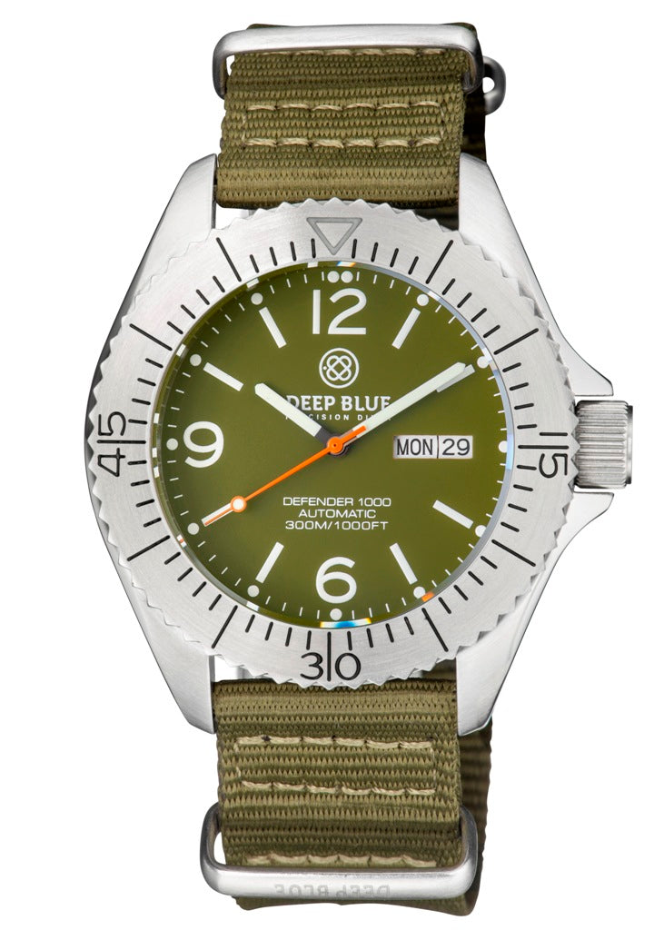 Olive 2Pc Nylon Zuto Strap With SS Hardware