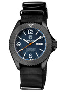 Defender 1000 44mm Automatic PVD Case Blue Matte Dial Strap