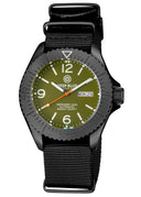 Defender 1000 44mm Automatic PVD Case Green Dial Strap