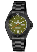 Defender 1000 44mm Automatic PVD Case Green Dial Bracelet