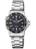 Diver 1000 Automatic Diver Black Bezel -Black Dial-Blue Second Hand Bracelet