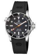 Diver 1000 Automatic Diver Black Bezel -black Dial-orange Second Hand
