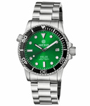 Diver 1000 Automatic Diver Black Bezel –green Sunray Dial Bracelet