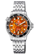 Diver 1000 Automatic Diver Black Bezel – Orange Abalone Bracelet