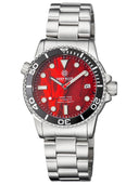 Diver 1000 Automatic Diver Black Bezel - Red Abalone Shell Dial Bracelet