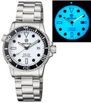 Diver 1000 Automatic Diver Black Bezel – White Full Luminous Dial Bracelet
