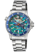 Diver 1000 Automatic Diver Blue Bezel Large Abalone Shell Dial Bracelet
