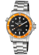 Diver 1000 Automatic Diver Orange Bezel Black Dial Bracelet