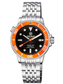 Diver 1000 Automatic Diver Orange Bezel Black Dial Bracelet