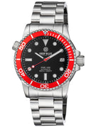 Diver 1000 Automatic Diver Red Bezel Black Dial Bracelet