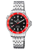 Diver 1000 Automatic Diver Red Bezel Black Dial Bracelet