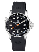 Diver 1000 II 40mm Automatic Diver Black Ceramic Bezel – Black Glossy Dial Orange Second Hand