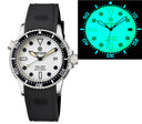 40mm Diver 1000 II 40mm Automatic Diver Black Ceramic Bezel White Full Lume Dial Strap