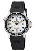 40mm Diver 1000 II 40mm Automatic Diver Black Ceramic Bezel White Full Lume Dial Strap