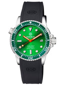 Diver 1000 II 40mm Automatic Diver Green Ceramic Bezel -green Dial Orange Hands
