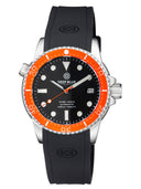 Diver 1000 II 40mm Automatic Diver Orange Ceramic Bezel – Black Glossy Dial