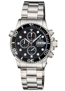 Diver 1000 40mm Quartz Chronograph Diver Black Bezel -black Dial- Black Subdials Bracelet