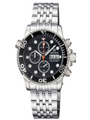 Diver 1000 40mm Quartz Chronograph Diver Black Bezel -black Dial- Black Subdials Bracelet